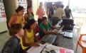 Cobra team in Kwamalasamutu - preparing the storyboard